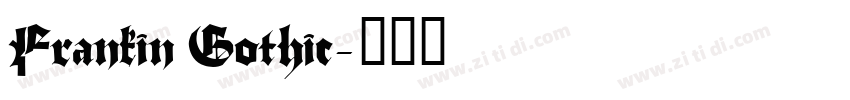 Frankin Gothic字体转换